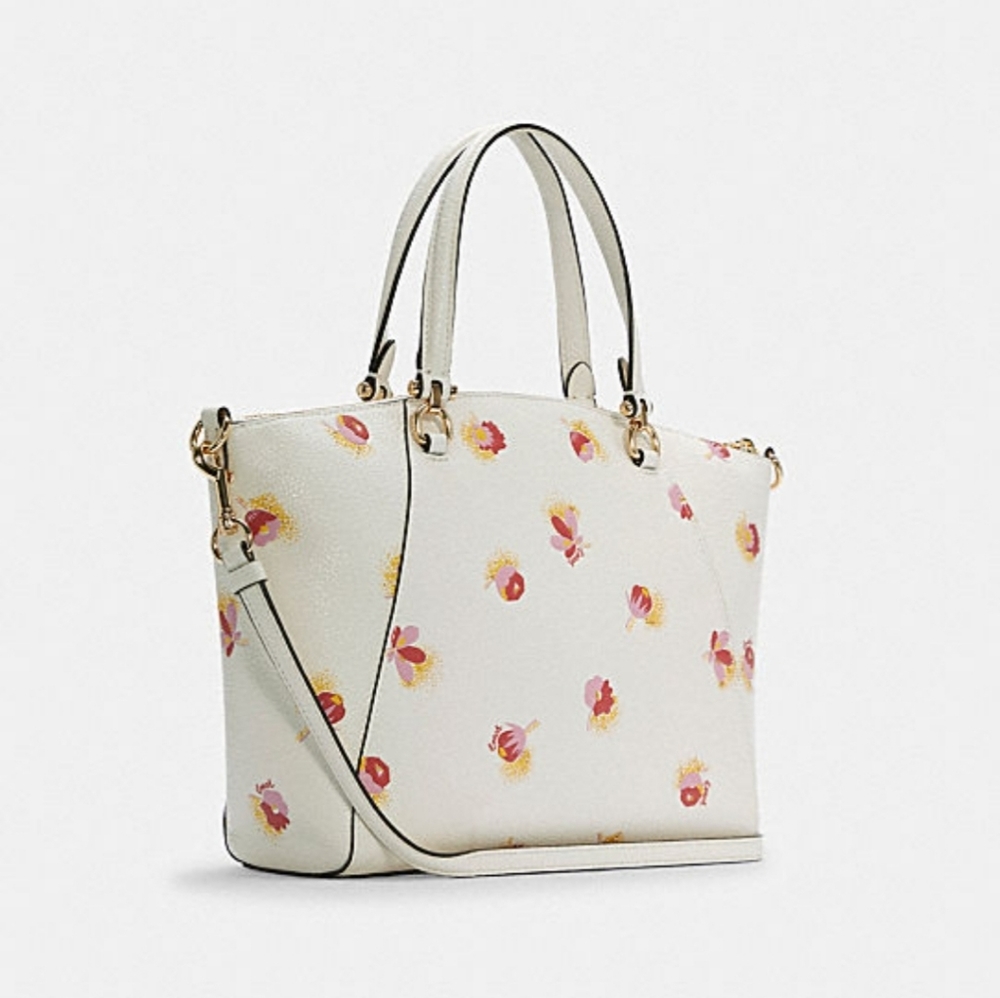 Coach  Prairie Satchel With Floral Print - Picture 2 of 15